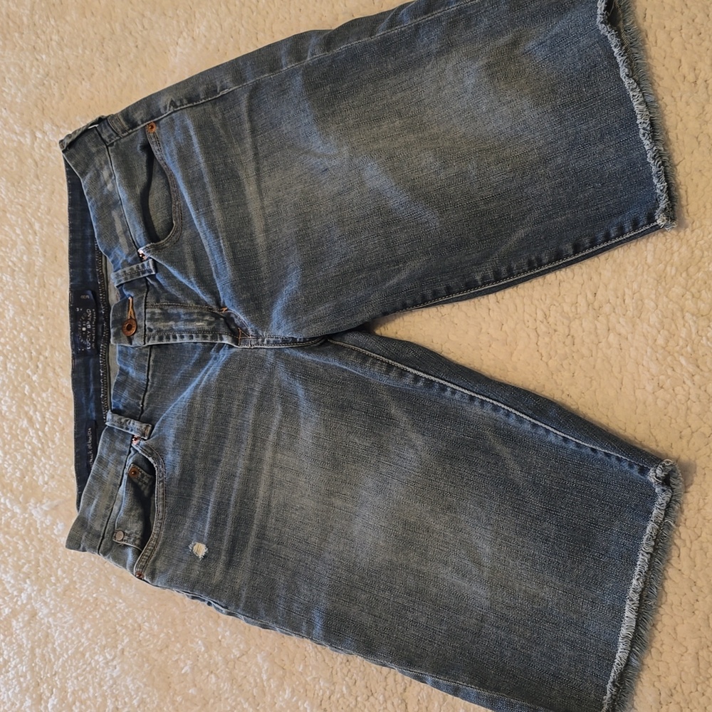 Lucky Brand Blue Denim Women's Boarwalk Bermuda Shorts